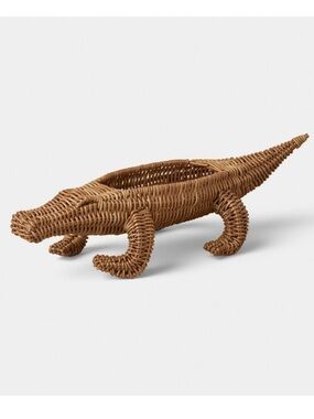 Rattan Alligator Pencil Holder - Threshold